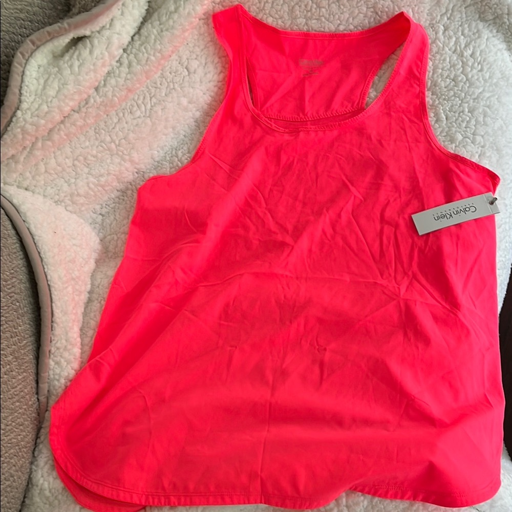 Calvin Klein Vibrant Pink Tank Top NWT